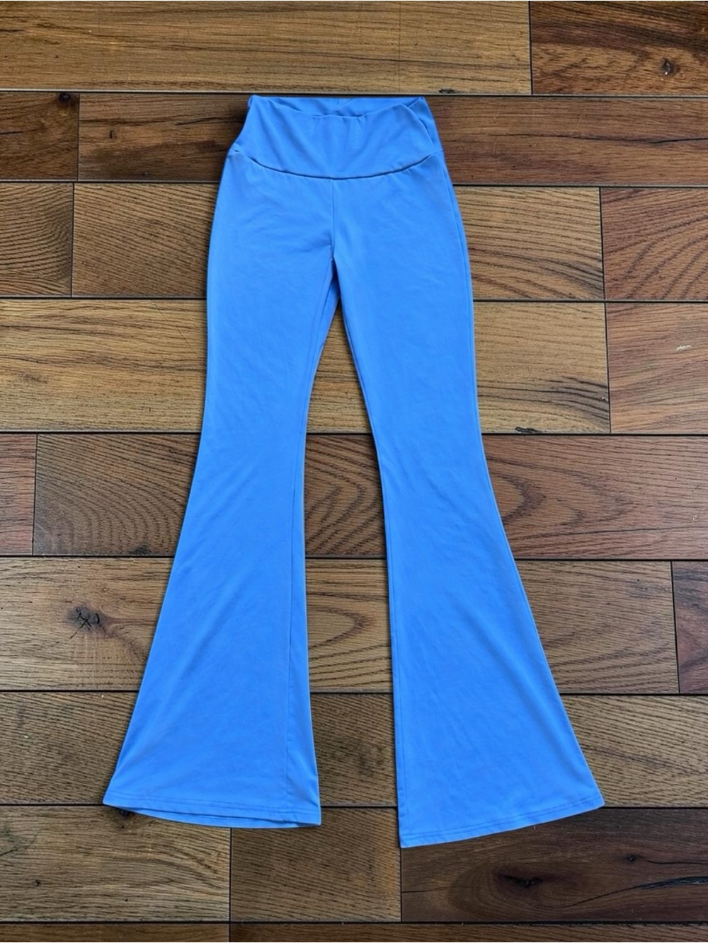 SHEIN Women’s Blue High Waist Flare Yoga Pants Leggings Size S